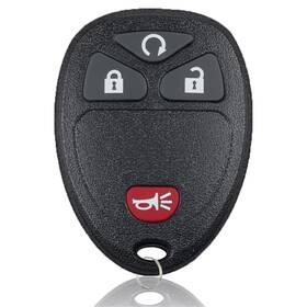 4280001 Jugmew Key Fob Keyless Entry Remote Control Compatible With Chevy 4btn 1pc Black