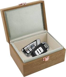 Jxe Jxo 734257940634 Faraday Box Key Fob Protector Mini Imitation Wood