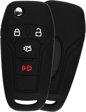 Kpt-6355 Keylessoption Keyguardz Keyless Entry Remote Car Flip Key Fob Outer Shell Cover Soft Black