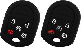 Kpt-6362 Keylessoption Keyguardz Keyless Remote Car Key Fob Outer Shell Cover Soft Rubber Case Black