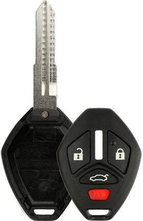 Kpt5059 Keylessoption Keyless Entry Remote Uncut Blank Car Key Blade Fob Case Black
