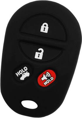Kpt6442 Keylessoption Keyguardz Keyless Remote Car Key Fob Shell Cover Soft Rubber Case For Toyota Ava