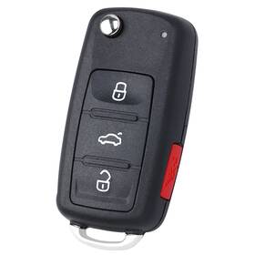 C06042 Keymall Flip Key Fob Keyless Entry Remote Control Replacement For Volkswagen Eos Golf