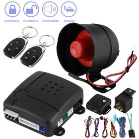Jnj5525647367793dr Kkmoon Auto Car Alarm Security System Keyless Entry& 2 Remote Anti Theft Universal Q7n8