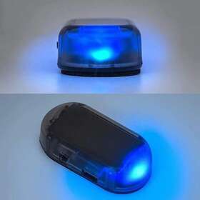 Kqiang 445001197114 2 Pack Car Solar Power Simulated Dummy Alarm Light Fake Led Flashing W