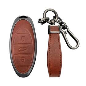 3j-06 Kunio Zinc Alloy Car Key Cover Case Smart Remote Shell Medium B Gun Brown