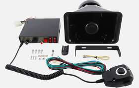 Kc-0014 Kuntec 12v 200w Siren Warning Emergency Loud Speaker 8 Tones Amplifier Handheld