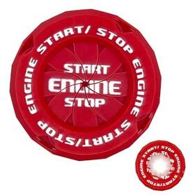 Kuqutidy-qdanbhg01 Kuqutidy Rotary Push Start Button Cover Car Engine Stop Red