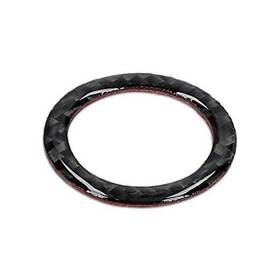 49947.01 Kw-commerce Start Stop Button Ring Compatible With Bmw 3 Series Carbon Black