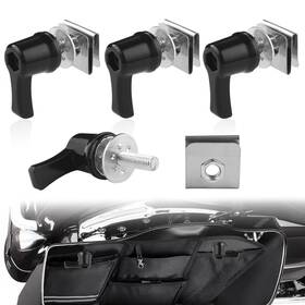 Ldjxdadi 772324645921 Saddlebag Lever Lock Fastener Bolt Nut Mounting Security Black
