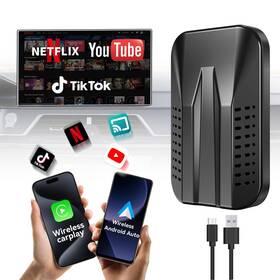 Leadtree 749614383450 4-in-1 Wireless Carplay And Android Auto Adapter Compatible With Netfl X/youtu
