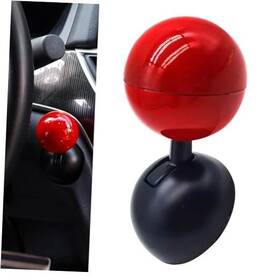 Ikyyg3330re-1pc Lekiliky Car Joystick Push Start Button Cover Scratch-resistant Metal To