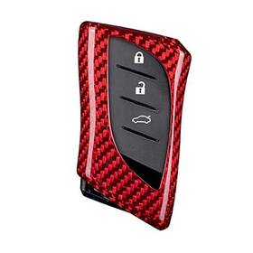 M.jvisun 632498525644 Genuine Carbon Fiber Key Fob Cover For Lexus Es200 Es250 Es260 A Style - Red