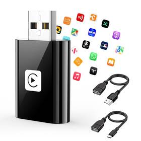 Mardayket 733723213234 Mini Wireless Carplay Adapter For Iphone 2025 2 In 1 Stable Universal Wireles