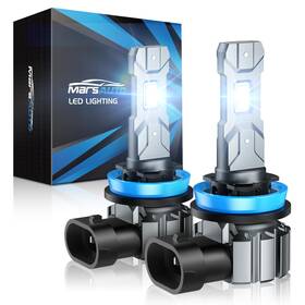 4889lhb530yus Marsauto H11 Fog Bulbs 30000lm Bright 6000k Cool White Waterproof Easy Install 2 Pack