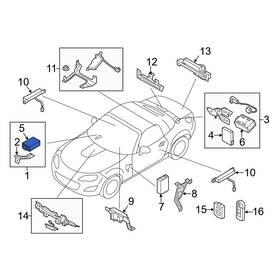 Nf53675rz Mazda Oe Front Keyless Entry Receiver