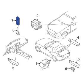 Nfyr675dyb Mazda Oe Keyless Entry Transmitter