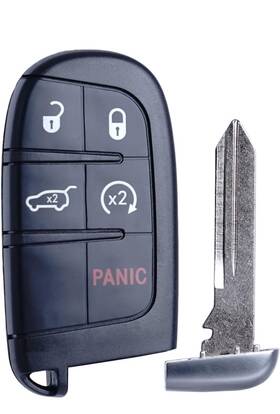 0811-0086 Mechanmagic 5-button Key Fob Replacement For 2014-2022 Jeep Grand Cherokee Plastic Suv