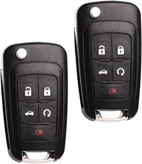 Mechanmagic 744110778687 Flip Key Fob Replacement Fits For Chevy Equinox Camaro 2010-2019 Cru