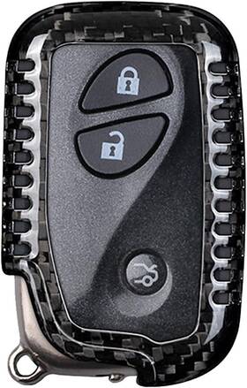 Mb-kyc-80029-lza Missblue Carbon Fiber Key Fob Cover For Lexus Es350 Gs300 Gs350 Gs430 Gs450h Black