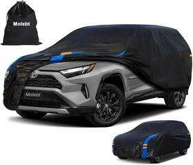 Mo-us-cc-190t-bkbe-yl-1 Molebt Suv Car Cover Waterproof All Weather For Automobiles Full Exterior Covers J