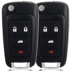 Montgopest Xfl-4-02 2 Montgopes Key Fob Keyless Entry Remote Compatible With Chevy Cruze/camaro/imp