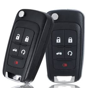 Xfl-5-01 Montgopest 2 Car Key Fob Keyless Entry Remote Compatible With Chevy Cruze/camaro/impala/eq