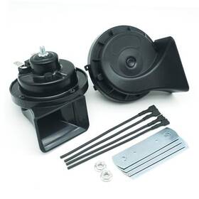 Dl163-03 Nuojie Auto Electric Car Horn 12v Loud High Low 2 Tone Replacement Waterproof For 12 Large