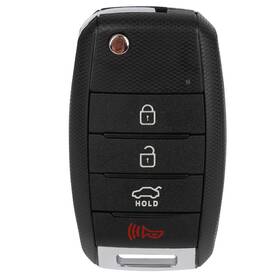 125881-5209-1120069571 Ocpty 1 X Flip Key Entry Remote Control Uncut Fob Transmitter Black