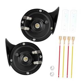 Ba-1903 Ofband 2pcs 12v Loud Car Horn With Installation Tools Upgraded 300db Motorcycle Black