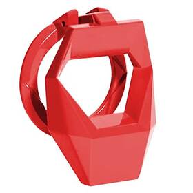 Off-2-red Off Curve Push To Start Button Cover Universal Car Engine Ignition Stop Red