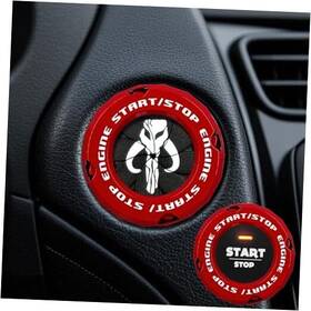 Oa030465 Oracle & Aleph Rotary Push Start Button Cover Engine B-rotary-mandaloriann Skull-red Black4