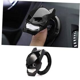 Oumetegt01 Oumete Car Engine Start Button Cover Abs Ignition Switch Decorative Black