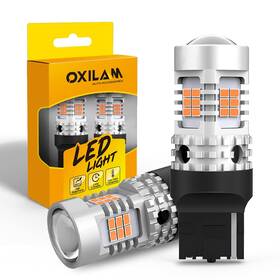 Oxilam-5kg267440y2-us Oxilam 7440 Led Bulbs Amber Yellow 4000lm For Turn Signal Lights With Build-in Load