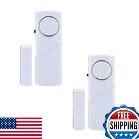 Peixiong B0983lbxng 2 Pack Window Door Alarm System - No Batteries For Home Kids Safety
