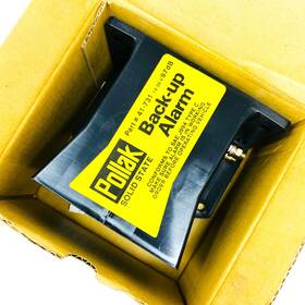 41-731 Pollak Single Level Back-up Alarm 97db 12v 36v Made In Japan