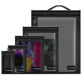 Ys-009 Pulselala Large Faraday Bags Emp Proof For Car Keys And Phone Tablets Laptop Black