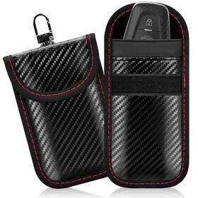 Jz-25-faraday Punwocy Faraday Bag For Car Keys 2 Small Size 3.23 X 5.12 Inches Black