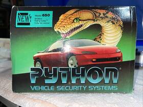 Python 093207432163 1992 Vintage Car Alarm Vehicle Security System Model 650 3 Channel New