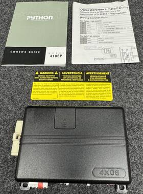 4106p-4x06 Python Remote Start 4106p 4x06 Brain Only With Owners Guide And Install