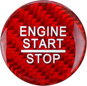 Qb19062405 Qianbao Compatible With Start Stop Button Cover Carbon Fiber Keyless Car Engine