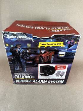 49-741 Radio Shack Vintage New Talking Vehicle Car Alarm System Deluxe