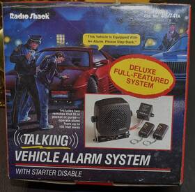 49-741a Radio Shack Vintage Talking Vehicle Alarm System - Cat No New In Box 49-741a Radio Shack Vintage Talking Vehicle Alarm System - Cat No New In Box