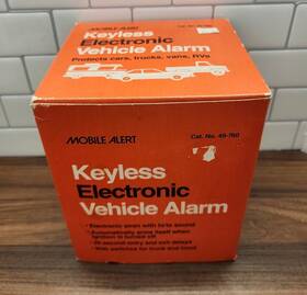 49-760 Radio Shack Tandy Vintage Mobile Alert Keyless Vehicle Security System Alarm