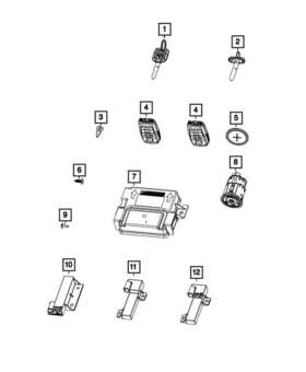68538053ab Ram Oe Keyless Entry Transmitter