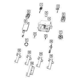68584157aa Ram Oe Keyless Entry Transmitter
