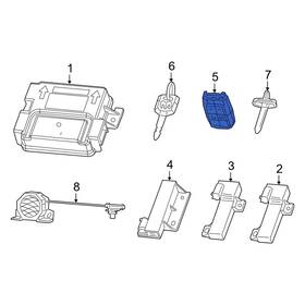 68710036aa Ram Oe Keyless Entry Transmitter 68710036aa Ram Oe Keyless Entry Transmitter