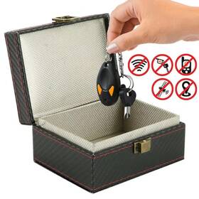 Rapidroo-shop 445005039014 1pcs Mobile Phone Box Car Keyless Signal Blocker Anti-theft Faraday Key Fob