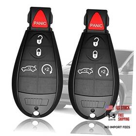 Remoteago 771077477476 Keyless Entry Remote Key Fob Uncut Replacement Fits For Chrysler 300 5btn X2