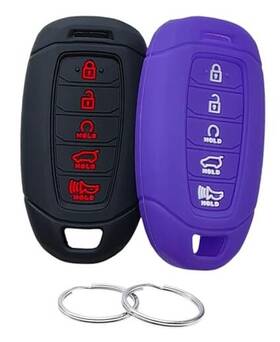 Gjt200651328 Reprotecting Silicone Rubber Key Fob Cover Compatible With 2020 2021 2022 Hyundai Palisade